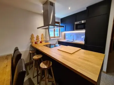 Küche/Küchenzeile in der Unterkunft Apartment in Veysonnaz for 8 guests