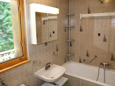 Ein Badezimmer in der Unterkunft Stunning view apartment in Veysonnaz
