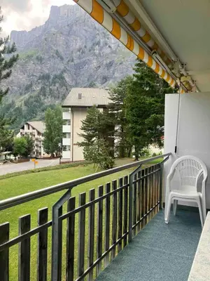 Ein allgemeiner Bergblick oder ein Berglick von der Ferienwohnung aus