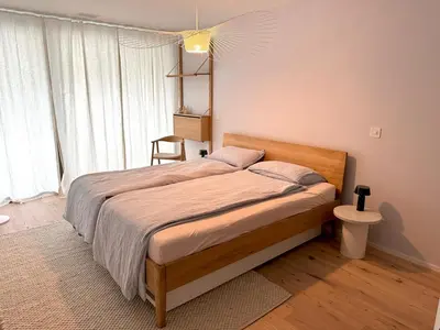 Ein Bett oder Betten in einem Zimmer der Unterkunft Calm and Luxurious Retreat