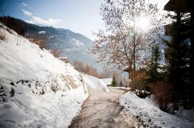 Naturlandschaft in der Nähe des Chalets