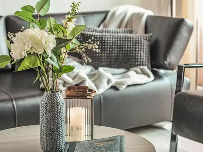 Ein Sitzbereich in der Unterkunft Apartment Residence Chateau A-4 by Interhome