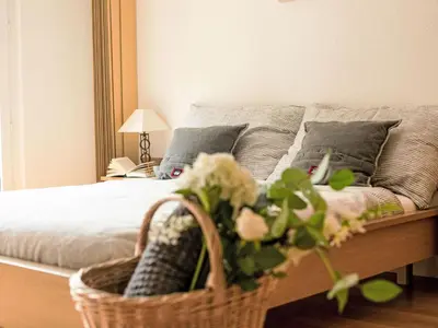 Ein Bett oder Betten in einem Zimmer der Unterkunft Apartment Residence Chateau A-3 by Interhome