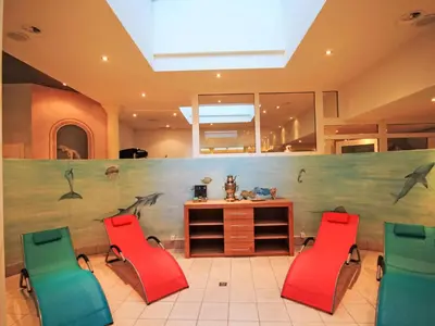 Ein Sitzbereich in der Unterkunft Apartment Residence Chateau B-2 by Interhome