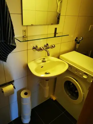 Ein Badezimmer in der Unterkunft Chalet St-Hubert