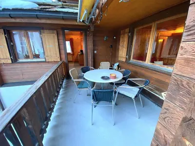 Ein Sitzbereich in der Unterkunft Alis - grosses Chalet, nahe Sportarena und Skilift, bis 9 Personen