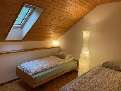 Ein Bett oder Betten in einem Zimmer der Unterkunft Wild Valley Serenity in Valle Onsernone