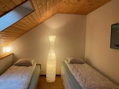 Ein Bett oder Betten in einem Zimmer der Unterkunft Wild Valley Serenity in Valle Onsernone