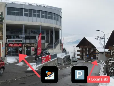 Grundriss der Unterkunft Chalet Alpin, central et parking