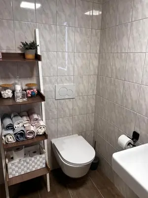 Ein Badezimmer in der Unterkunft Chalet Duque