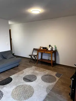 Ein Sitzbereich in der Unterkunft Chalet Duque