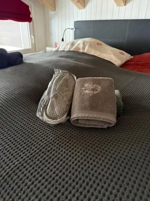 Ein Bett oder Betten in einem Zimmer der Unterkunft Appartement de haut standing à la montagne