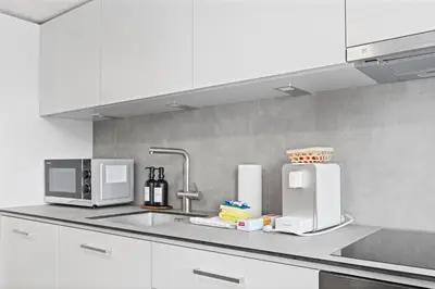 Küche/Küchenzeile in der Unterkunft Charmant appartement familiale proche de Saas-Fee