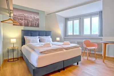 Ein Bett oder Betten in einem Zimmer der Unterkunft BANK House Studio M 405 - GRIWA RENT