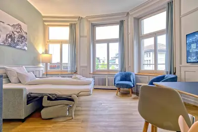 Ein Sitzbereich in der Unterkunft BANK House Apartment L 103 - GRIWA RENT