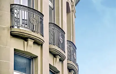 Ein Balkon oder eine Terrasse in der Unterkunft BANK House Apartment L 305 - GRIWA RENT