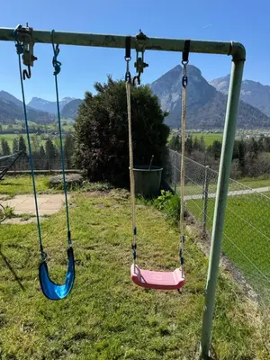 Ein allgemeiner Bergblick oder ein Berglick von der Ferienwohnung aus