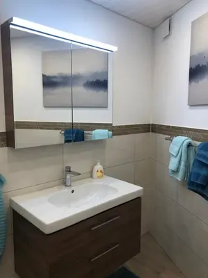Ein Badezimmer in der Unterkunft Bijou Waldeggli