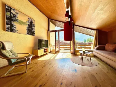 TV/Unterhaltungsangebot in der Unterkunft Amazing River and Mountain View Apartment