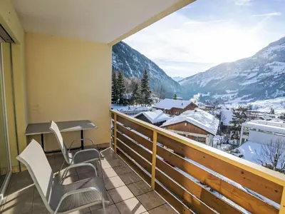 Ein allgemeiner Bergblick oder ein Berglick von der Ferienwohnung aus