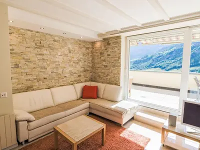 Ein Sitzbereich in der Unterkunft Apartment Cristal-10 by Interhome