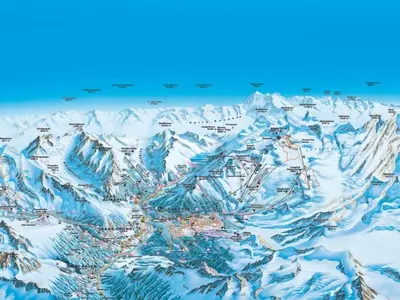 Ein allgemeiner Bergblick oder ein Berglick von der Ferienwohnung aus