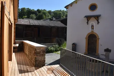 Das Gebäude in dem sich das Chalet befindet