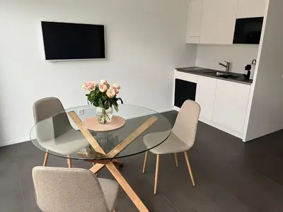 Küche/Küchenzeile in der Unterkunft Neue Wohnung in der Nähe vom Oeschinensee und der Jungfrau Region