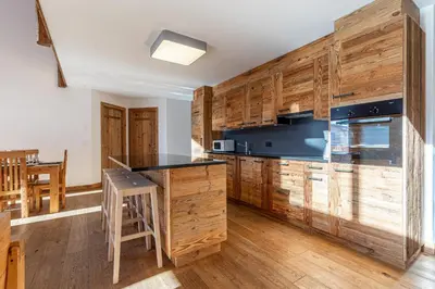 Küche/Küchenzeile in der Unterkunft Les Mayens MB 021 - LUXURY apartment 18 pers