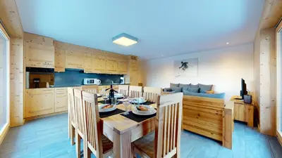 Küche/Küchenzeile in der Unterkunft Les Mayens MB 001 - LUXURY apartment 8 pers