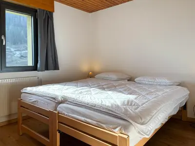 Ein Bett oder Betten in einem Zimmer der Unterkunft Aletsch Arena - Accommodation 5 minutes from the ski lifts
