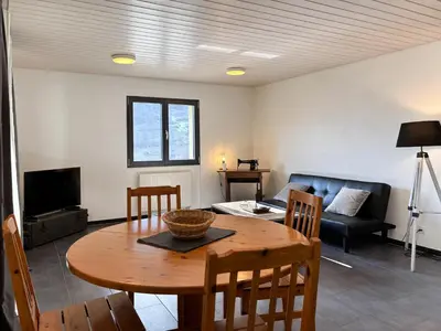 Ein Sitzbereich in der Unterkunft Aletsch Arena - Accommodation 5 minutes from the ski lifts