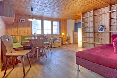 Ein Sitzbereich in der Unterkunft Apartment Wartstein 1838 - GRIWA RENT AG