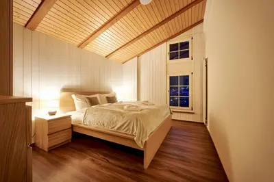 Ein Bett oder Betten in einem Zimmer der Unterkunft Lauterbrunnen Central 3