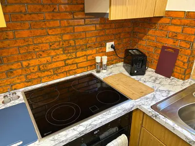 Küche/Küchenzeile in der Unterkunft KARL Apartment
