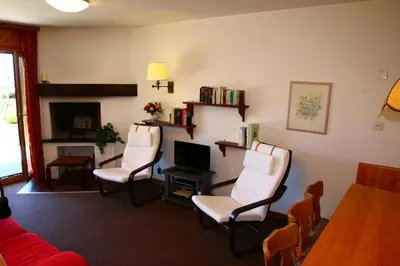 Ein Sitzbereich in der Unterkunft Greppons O 002 - MOUNTAIN apartment 6 pers