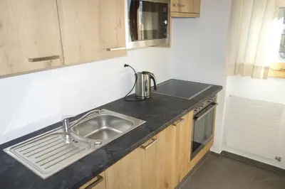 Küche/Küchenzeile in der Unterkunft Greppons O 013 - MOUNTAIN apartment 6 pers