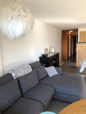 Ein Sitzbereich in der Unterkunft Greppons O 013 - MOUNTAIN apartment 6 pers