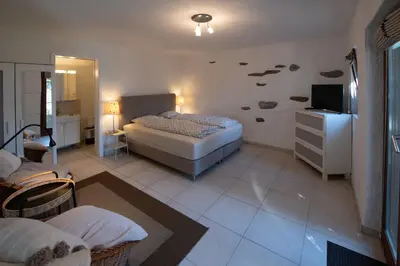 Ein Bett oder Betten in einem Zimmer der Unterkunft Casa Banfi