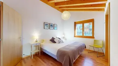 Ein Bett oder Betten in einem Zimmer der Unterkunft Perce Neige SUBLIME & VIEW apartments by Alpvision Résidences