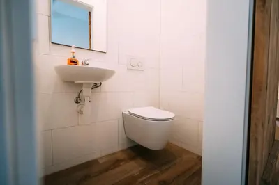 Ein Badezimmer in der Unterkunft The Timber Apartment in Brienz