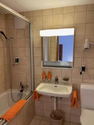Ein Badezimmer in der Unterkunft Lärchen Lodge