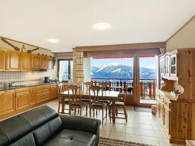Küche/Küchenzeile in der Unterkunft Alpine Evasion - Crans Montana - Swiss Alps