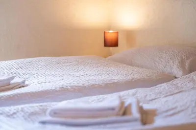 Ein Bett oder Betten in einem Zimmer der Unterkunft Eagle Horst-cozy Matterhorn view Studio by Inspiring Places Zermatt