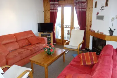 Ein Sitzbereich in der Unterkunft Cretes X1 010 - SUNNY apartment 8 pers