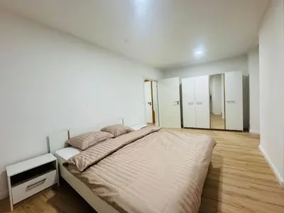 Ein Bett oder Betten in einem Zimmer der Unterkunft Haus Simplon