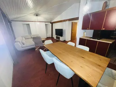 Küche/Küchenzeile in der Unterkunft Haus Simplon