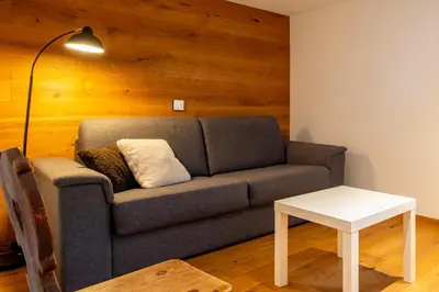 Ein Sitzbereich in der Unterkunft Ferienhaus Gäbi - Ferienwohnungen