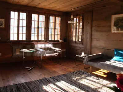 Ein Sitzbereich in der Unterkunft kulturland Retreat