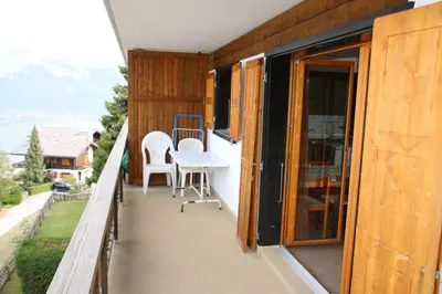 Ein Balkon oder eine Terrasse in der Unterkunft Gentianes G 023 - COSY apartment 6 pers